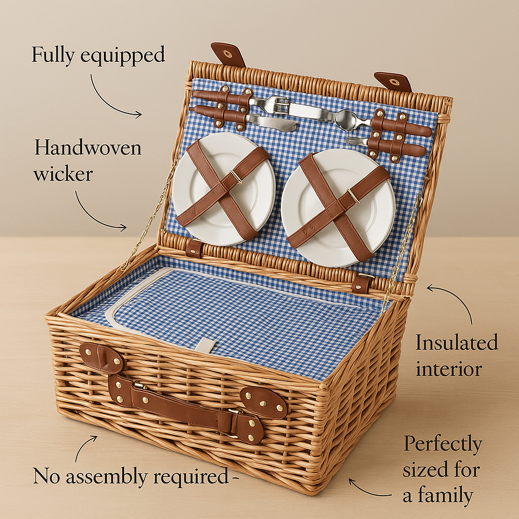 picnic basket for 4 people